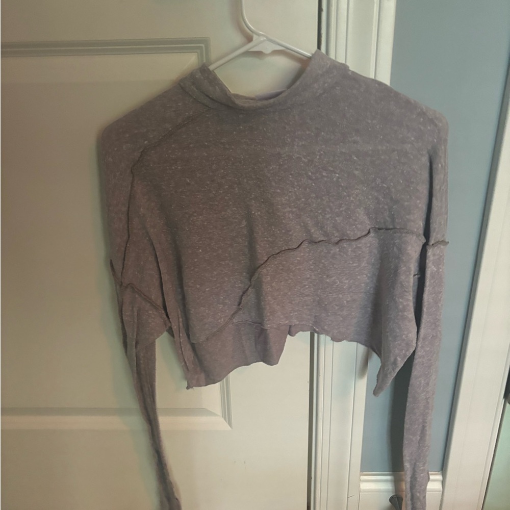 Urban outfitters crop light sweatshirt/ t shirt